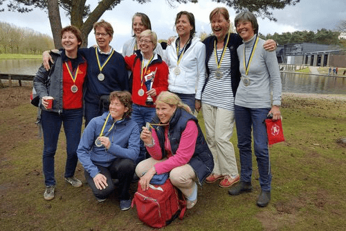 Wedstrijdroeien dames 8