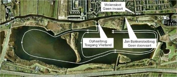 veiligheid - vaarrichting-rondvaren-vlietlandplas